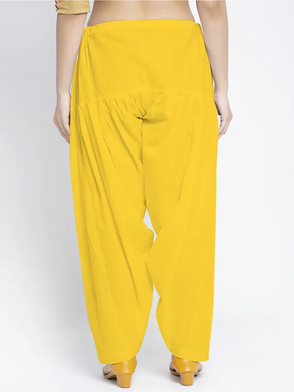 Yellow_Cotton_Salwar_For_Women