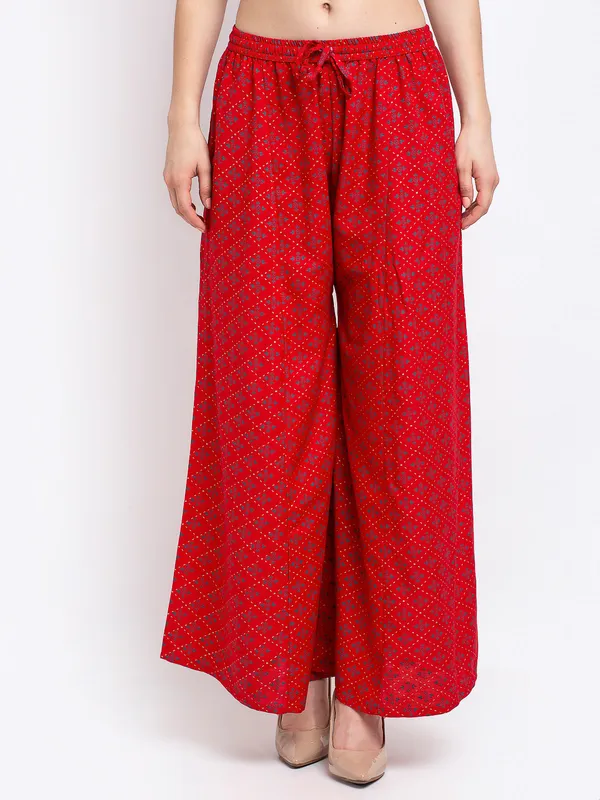 Red_Rayon_Palazzo_For_Women