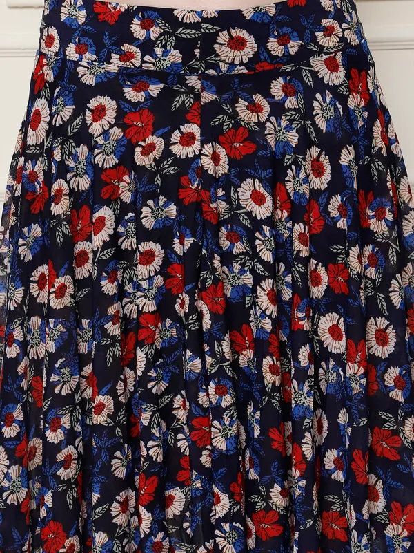 Multi_Color_Polyester_Lycra_Skirt_For_Women