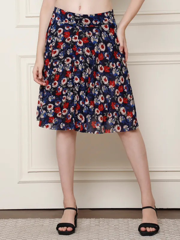 Multi_Color_Polyester_Lycra_Skirt_For_Women