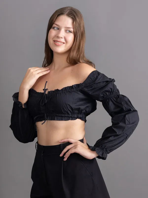 Black_Cotton_Top_For_Women