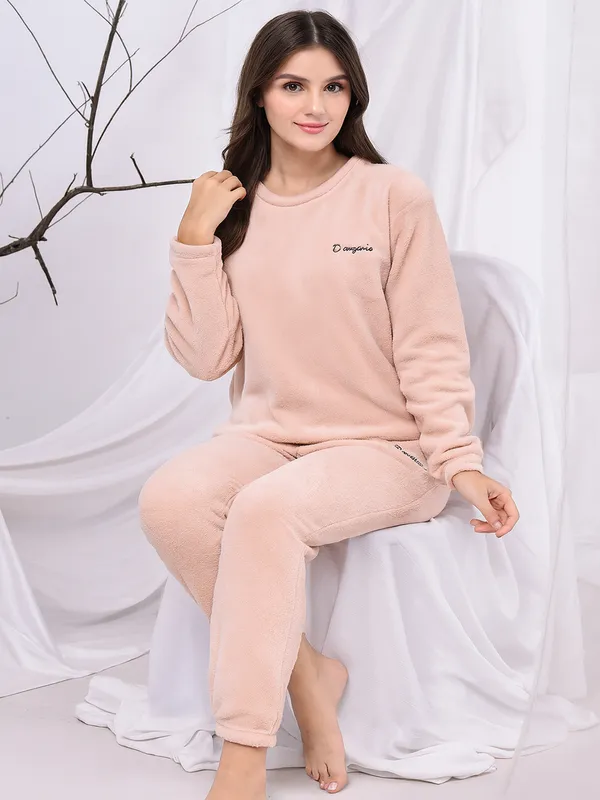 Light_Pink_Wool_Blend_Loungewear_For_Women
