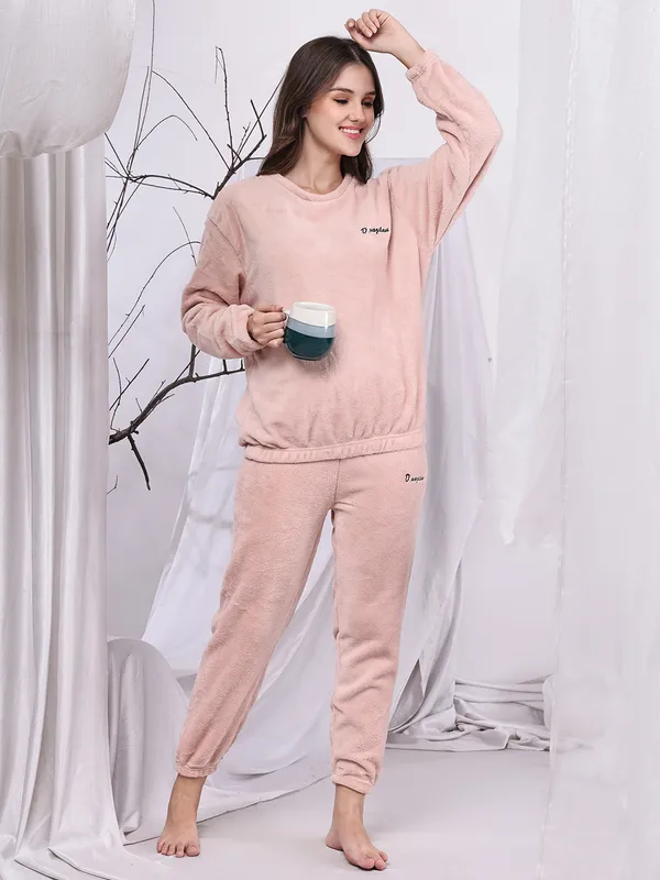 Light_Pink_Wool_Blend_Loungewear_For_Women