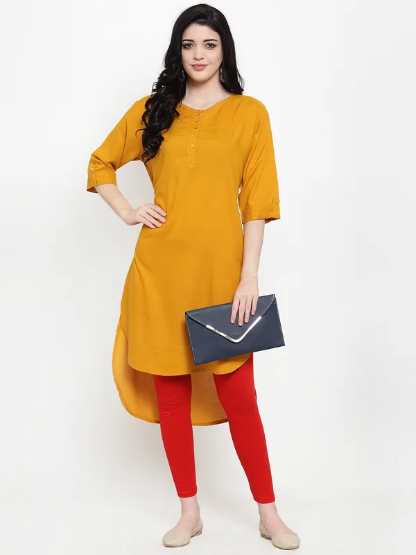 Red_Cotton_Lycra_Legging_For_Women