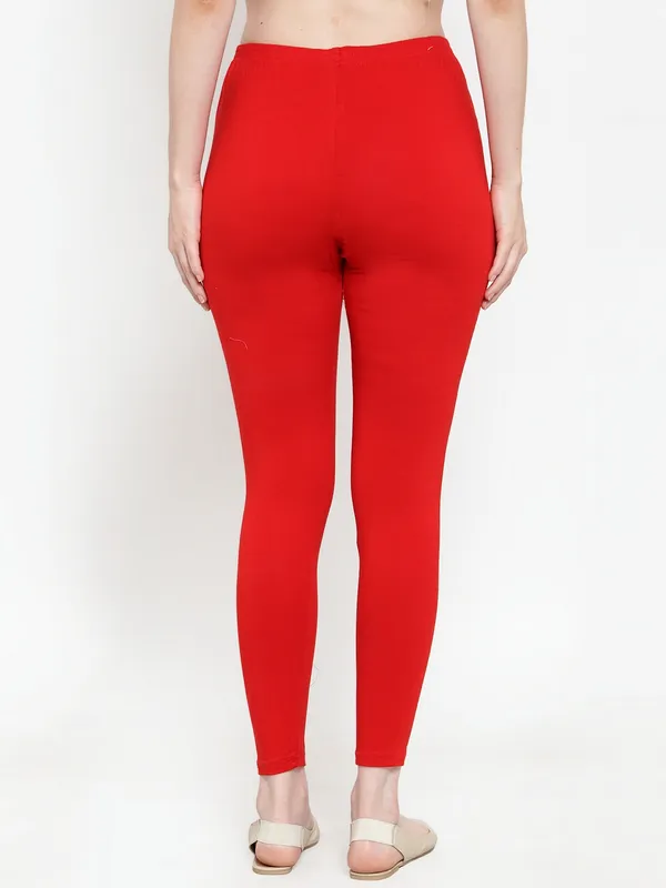Red_Cotton_Lycra_Legging_For_Women