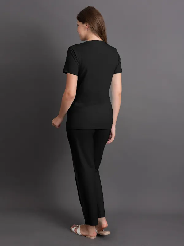 Black_100%_Cotton_Lycra_Bio_Wash_Co-Ord_Set_For_Women