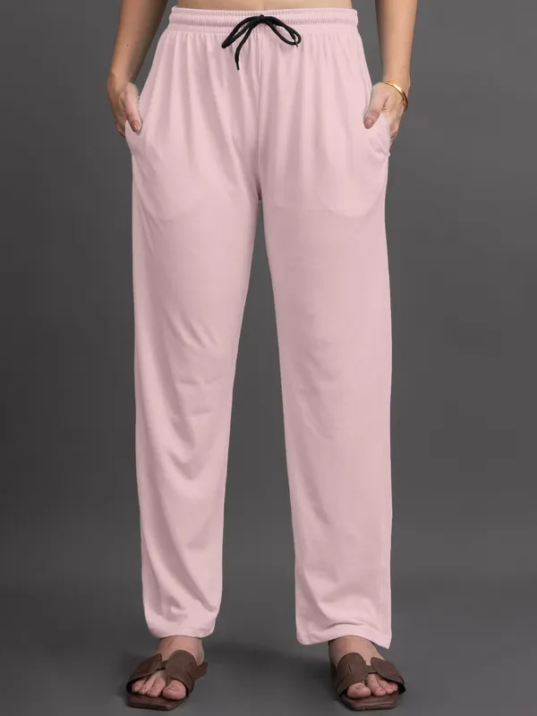 Peach_100%_Cotton_Lycra_Bio_Wash_Co-Ord_Set_For_Women