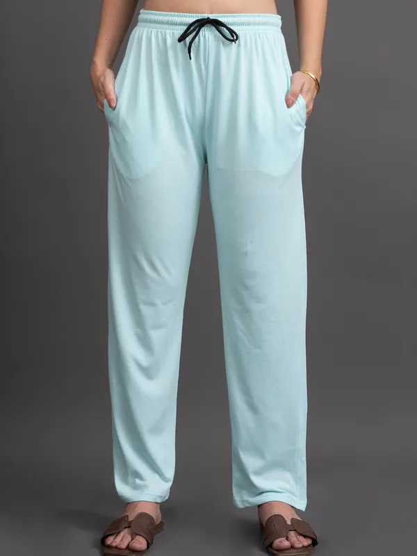 Sea_Green_100%_Cotton_Lycra_Bio_Wash_Co-Ord_Set_For_Women
