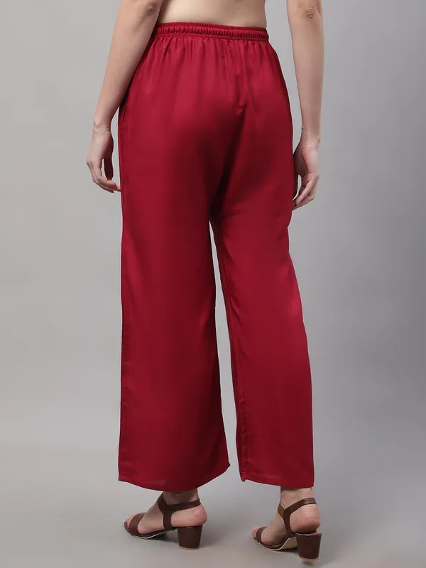 Maroon_Rayon_Palazzo_For_Women