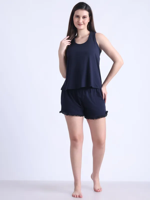 Navy_Blue_Cotton_Night_Suit_For_Women