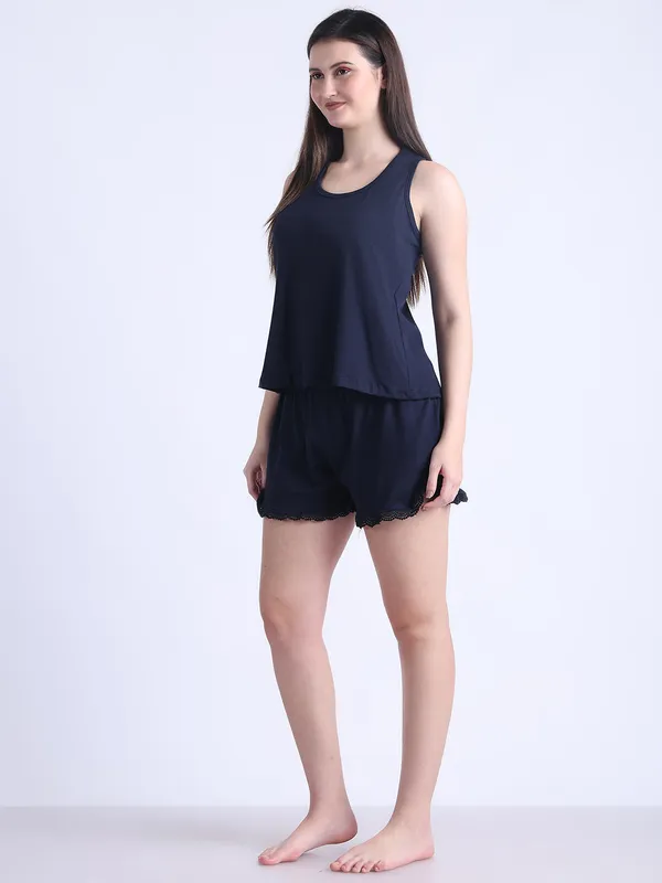 Navy_Blue_Cotton_Night_Suit_For_Women