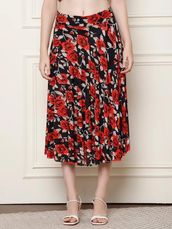 Multi_Color_Polyester_Lycra_Skirt_For_Women