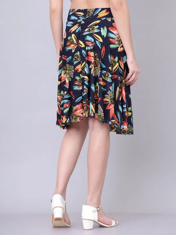 Multi_Color_Polyester_Lycra_Skirt_For_Women