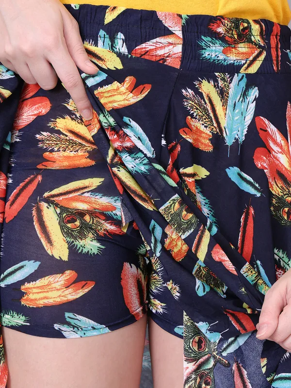 Multi_Color_Polyester_Lycra_Skirt_For_Women