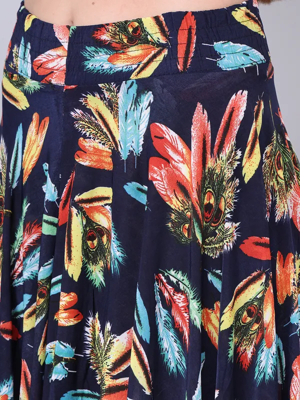 Multi_Color_Polyester_Lycra_Skirt_For_Women