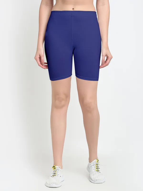 Blue_Cotton_Shorts_For_Women