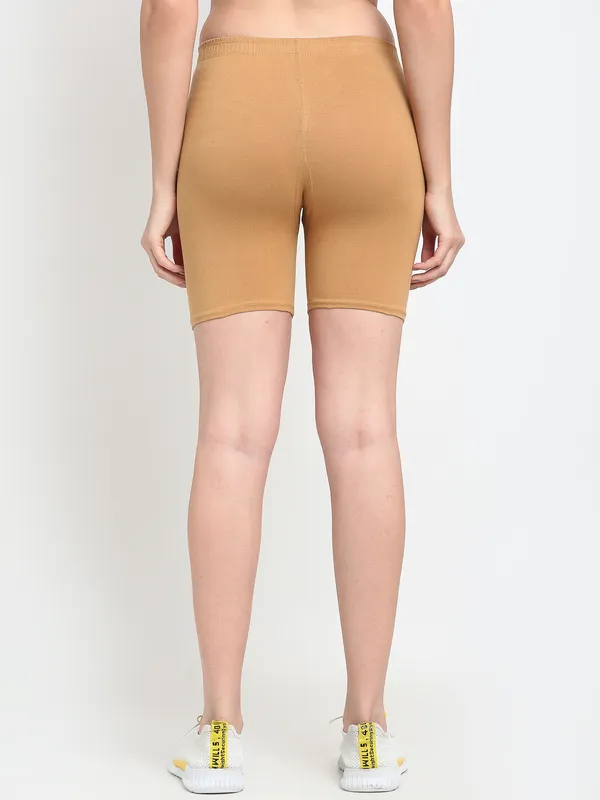 Beige_Cotton_Shorts_For_Women