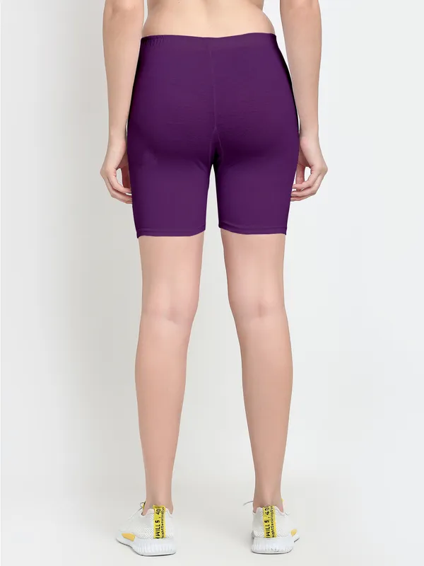 Purple_Cotton_Shorts_For_Women