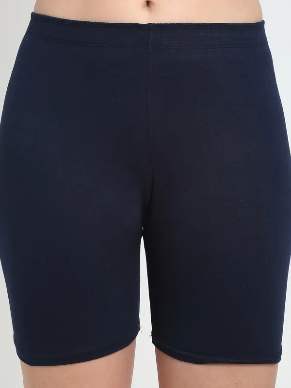 Navy_Cotton_Shorts_For_Women