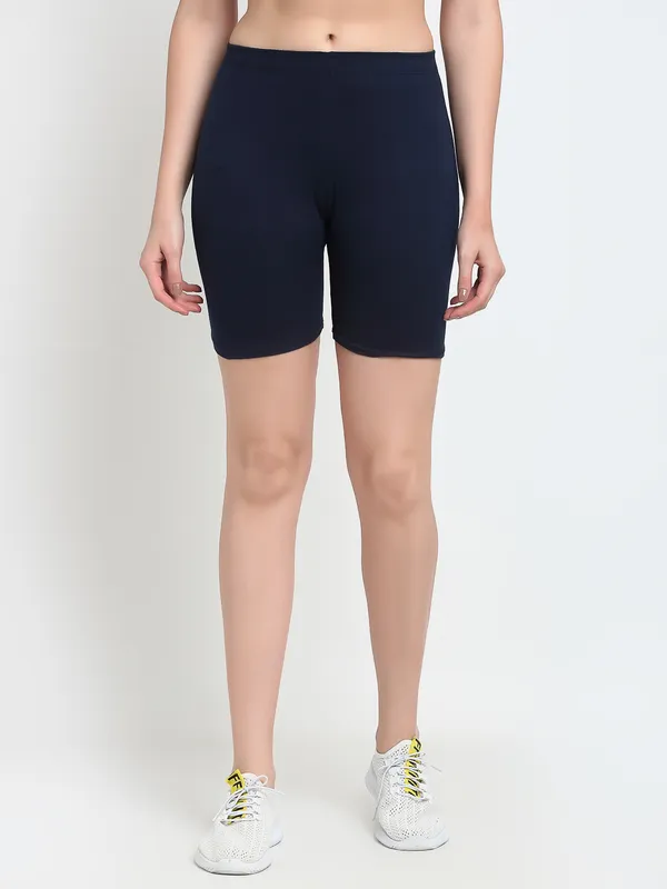 Navy_Cotton_Shorts_For_Women