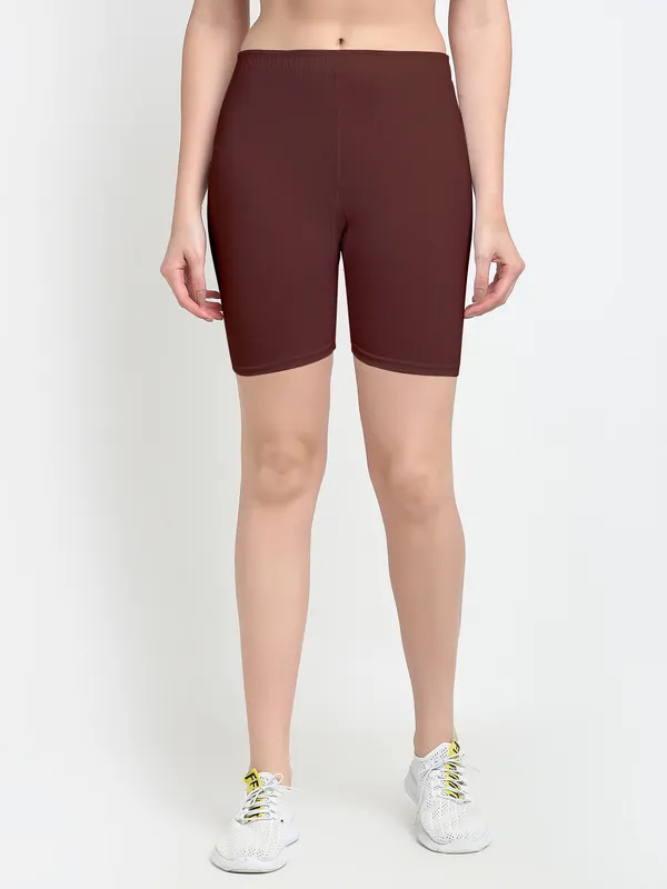 Brown_Cotton_Shorts_For_Women