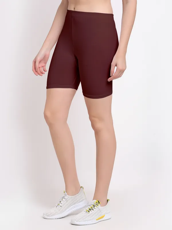 Brown_Cotton_Shorts_For_Women