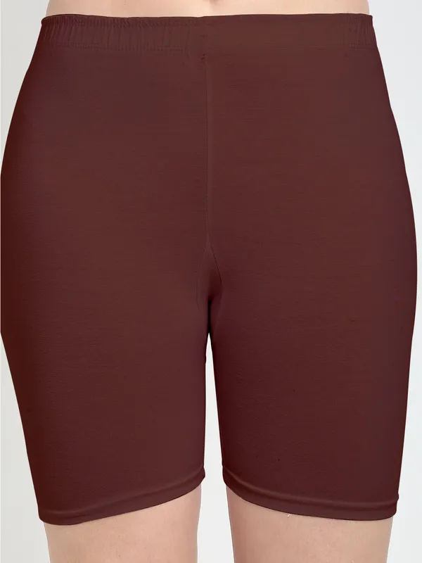 Brown_Cotton_Shorts_For_Women