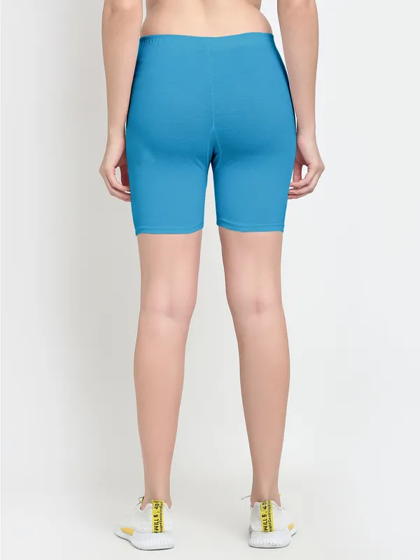 Sky_Blue_Cotton_Shorts_For_Women