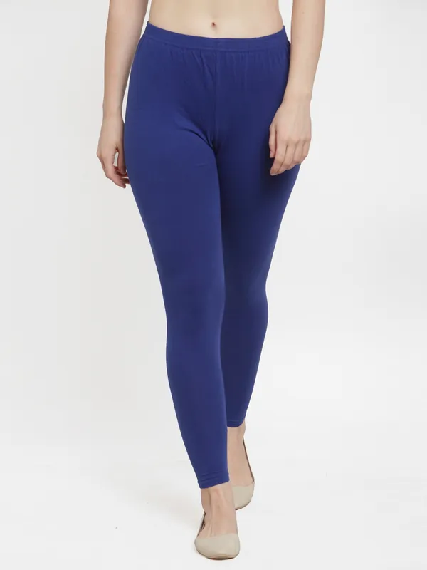 Blue_Cotton_Lycra_Legging_For_Women