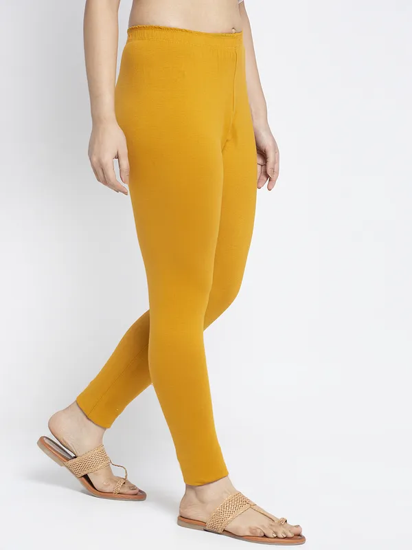 Gold_Cotton_Lycra_Legging_For_Women
