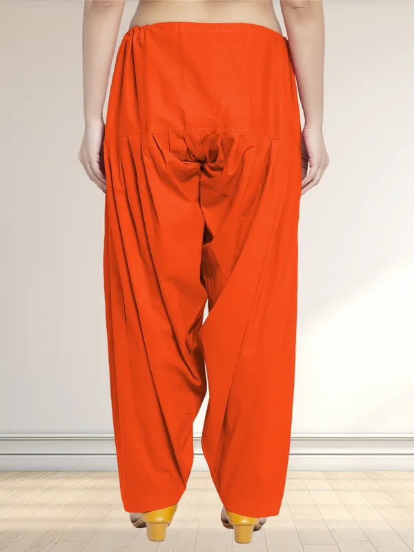 Orange_Cotton_Salwar_For_Women