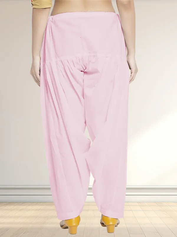 Light_Pink_Cotton_Salwar_For_Women