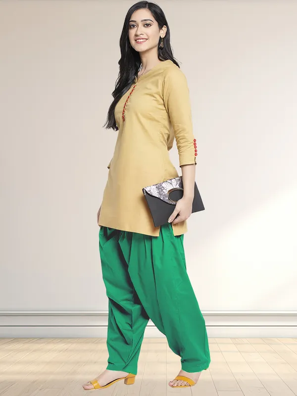 Green_Cotton_Salwar_For_Women