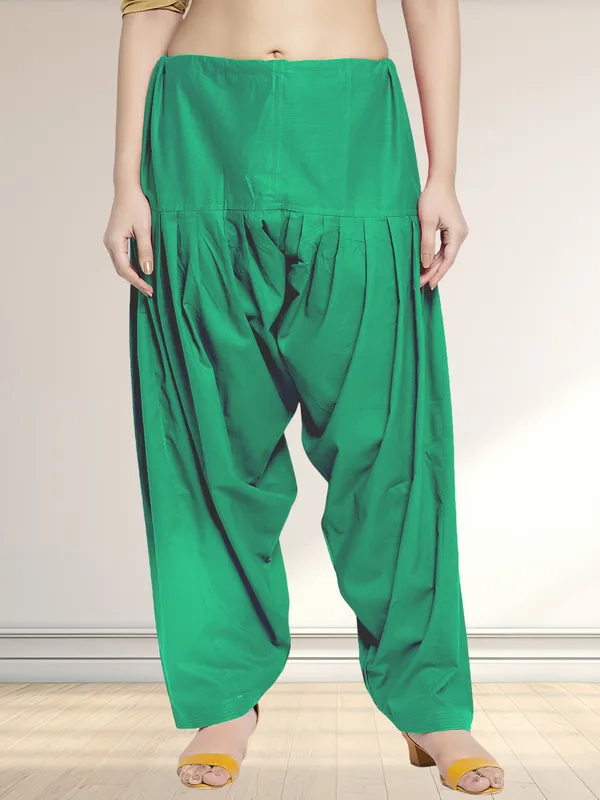 Green_Cotton_Salwar_For_Women