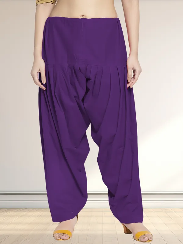 Purple_Cotton_Salwar_For_Women
