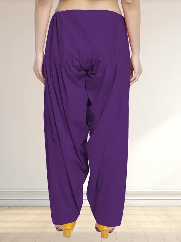 Purple_Cotton_Salwar_For_Women