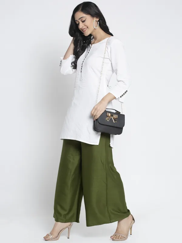 Olive_Rayon_Palazzo_For_Women