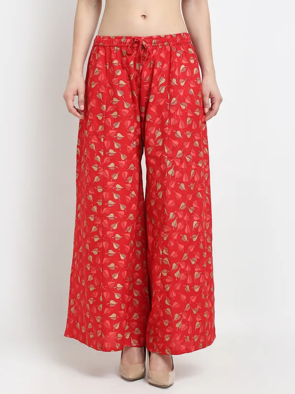 Red_Rayon_Palazzo_For_Women