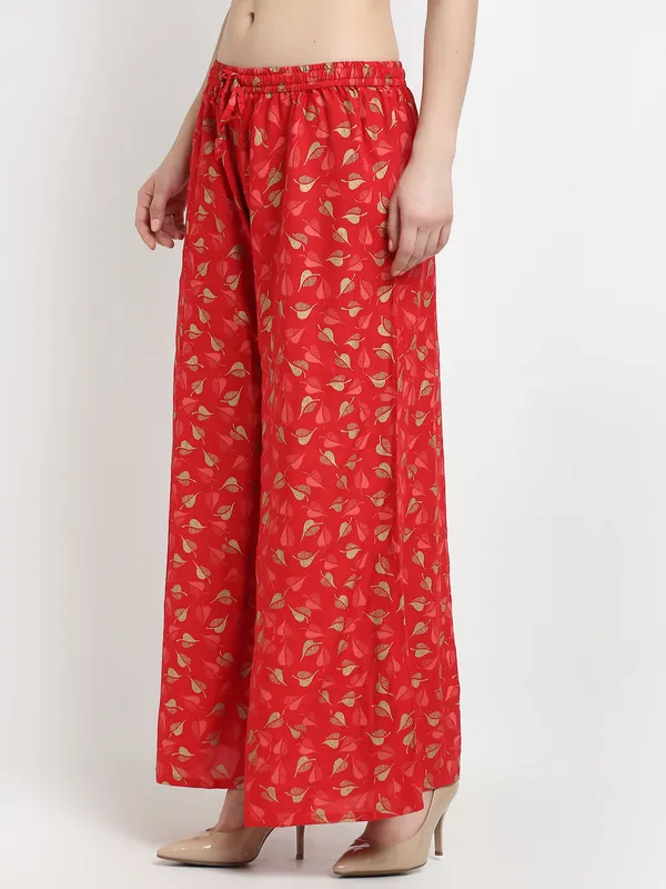 Red_Rayon_Palazzo_For_Women