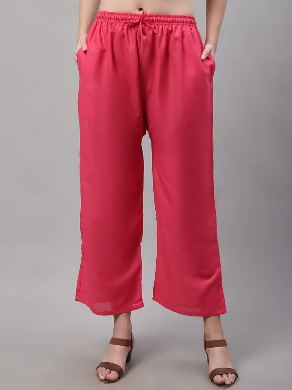Peach_Rayon_Palazzo_For_Women