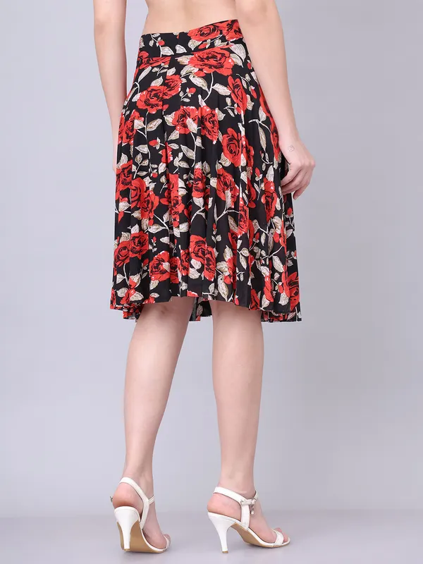 Multi_Color_Polyester_Lycra_Skirt_For_Women