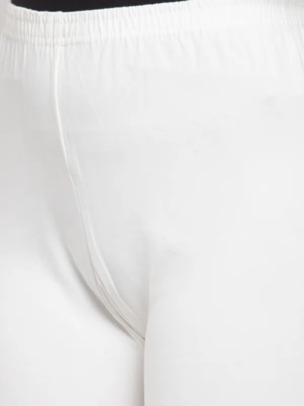 White_Cotton_Lycra_Legging_For_Women