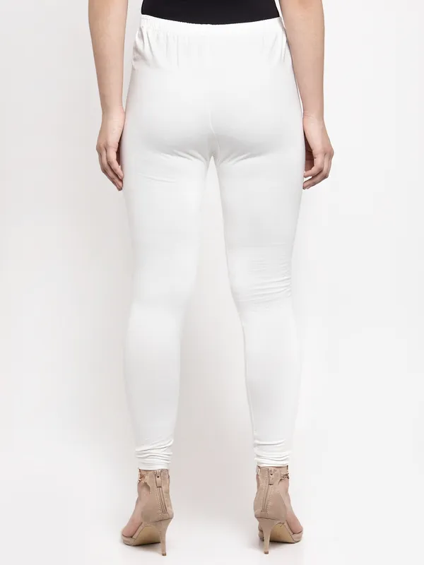 White_Cotton_Lycra_Legging_For_Women