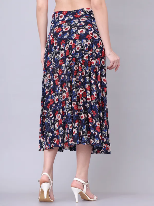Multi_Color_Polyester_Lycra_Skirt_For_Women