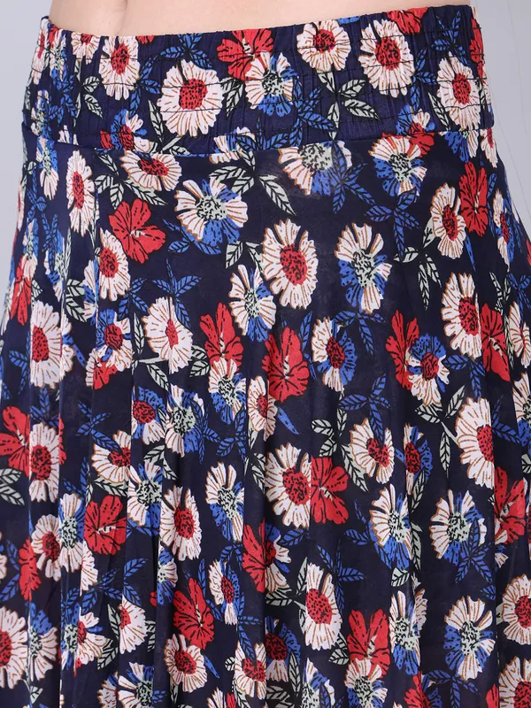 Multi_Color_Polyester_Lycra_Skirt_For_Women