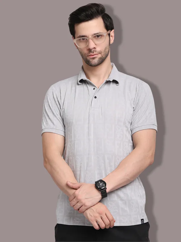 Grey_Polycotton_T-Shirt_For_Men
