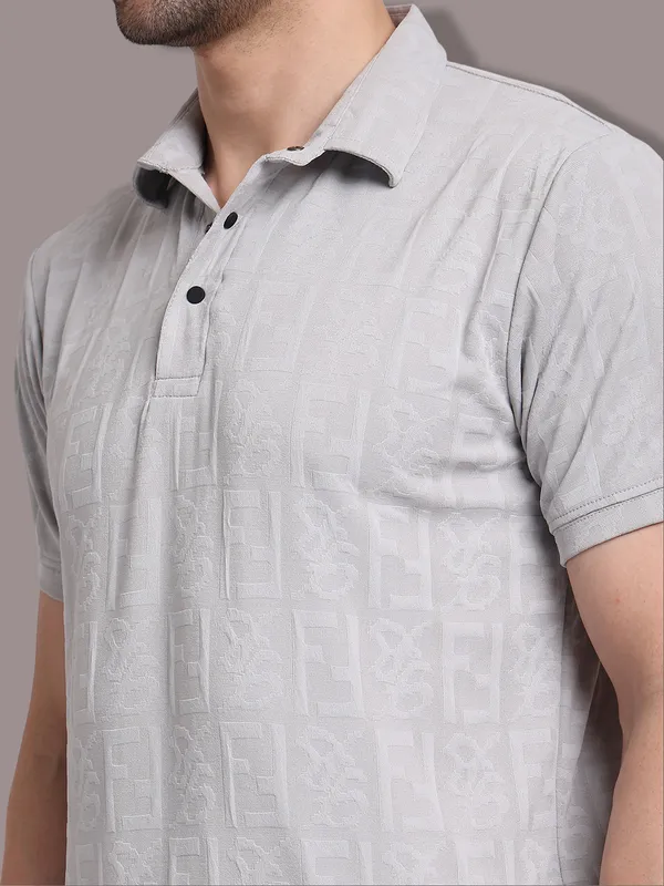 Grey_Polycotton_T-Shirt_For_Men