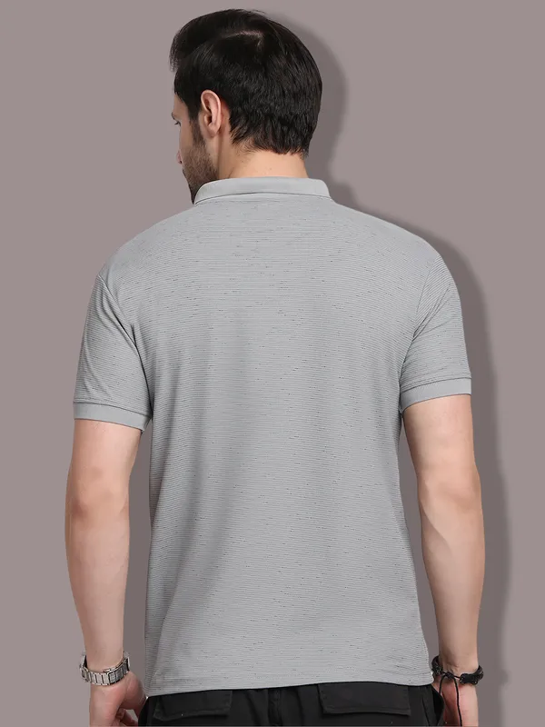 Grey_Polycotton_T-Shirt_For_Men