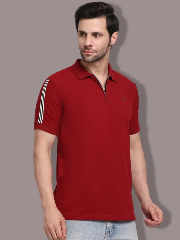 Maroon_Cotton_T-Shirt_For_Men