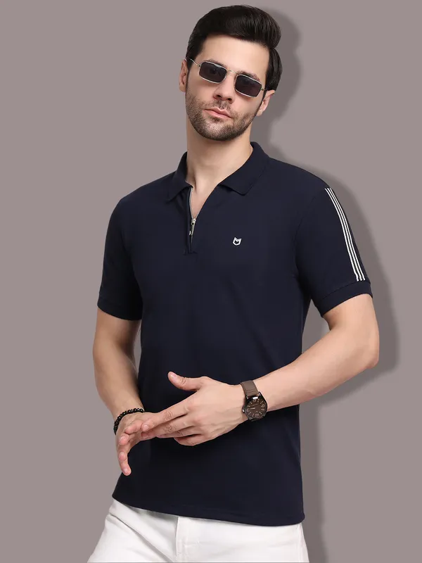 Navy_Blue_Cotton_T-Shirt_For_Men